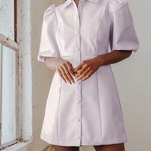 Lulus purple leather dress